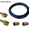 Single Axle Independent Manual Fill Kit (Schrader Valves, Air Line, Fittings) – 2 Air Spring Fill Kit