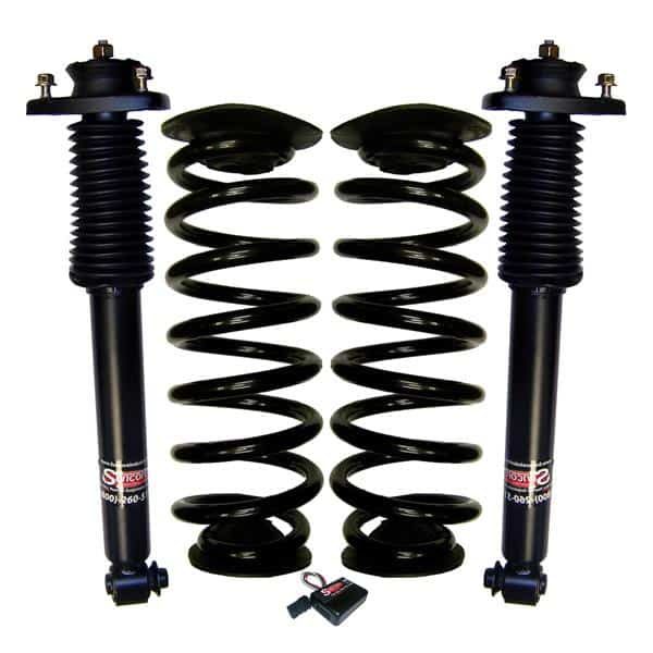 2000-2006 BMW X5 Rear Suspenison Air Bag to Coil Spring Conversion, Gas Shocks & Warning Message Remover Kit