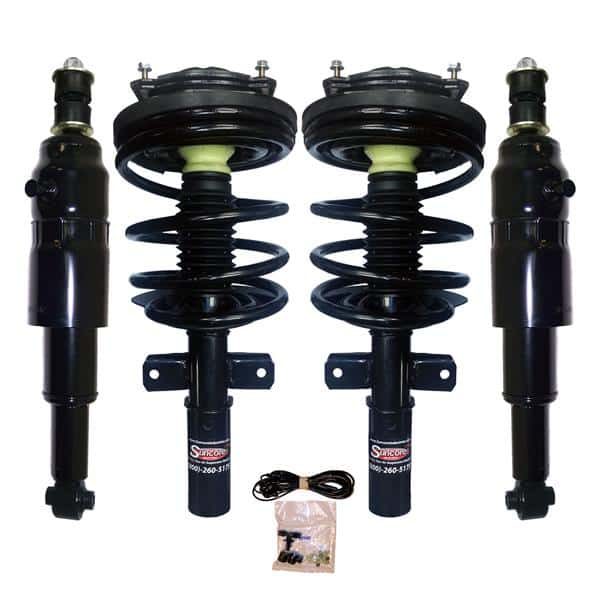 1997-1999 Cadillac DeVille 4Wheel Electronic to Passive Suspension Conversion with Front Coil Over Struts & Rear Air Shocks Kit