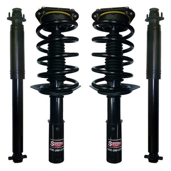 1998-2004 Cadillac Seville 4Wheel Electronic to Passive Suspension Conversion with Front Coil Over Struts & Rear Gas Shocks Kit