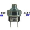 70psi-ON & 115psi-OFF Air Pressure Switch – 1/4″ NPT