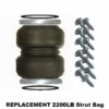 2200lb Double Bellow Bags, Plates, Seals and Screws (Bare) – Replacement Strut Air Bag/Spring