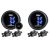 Dual Tinted LED Digital Pressure Gauges & Sending Units – 200psi – Pair