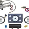 Manual Pneumatic Air Management System (4 Push Valve Kit w/Compressor, Tank & Gauges) 2 Corner