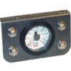 4 Manual Pneumatic Push-Button Miniature Valves, Gauge, and Panel