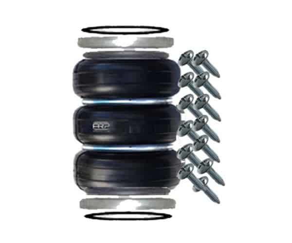 2400lb Triple Bellow Bags, Plates, Seals and Screws (Bare) – Replacement Strut Air Bag/Spring